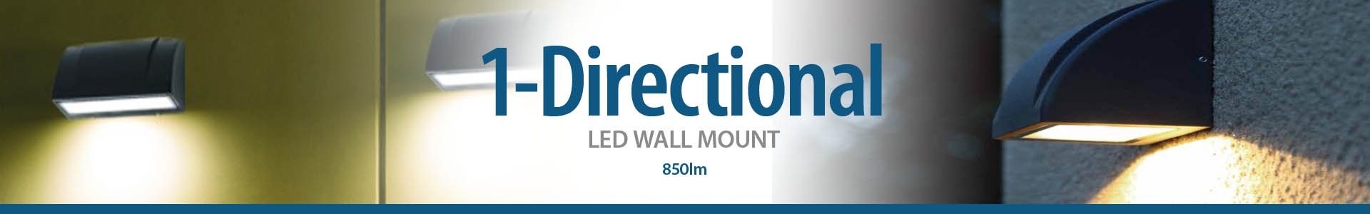 8" x 4" Trapezoid1-Directional Wall Mount (IP65) 850LM (15W)