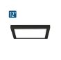 12" LumenPad Square LED Downlight Surface Mount 2000lm (22W)