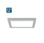 12" LumenPad Square LED Downlight Surface Mount 2000lm (22W)