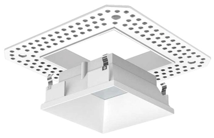 3" LED/MR16 Square Trimless Lensed Reflector