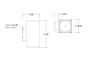 6" Square 2-Direction Wall Mount (IP65) - 2 x 1000lm-2600lm (20W-60W)