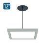 12" LumenPad Square LED Downlight Pendant Mount 2000LM (22W)