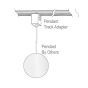 Pendant to Track Adapter (1CCT)