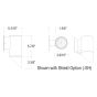 4" Round 1-Direction Wall Mount (IP65) - 1000lm-1500lm (10W-15W)
