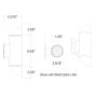 4" Round 2-Direction Wall Mount (IP65) - 2 x 1000lm/1500lm (20W-30W)