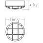 10" Round Cross Bar Ceiling Surface Luminaire