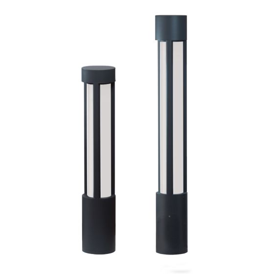 LumenPole Round Bollard - 6" Frosted Lens - 31" and 40" Height, 1200LM / 1500LM (13W / 18W)