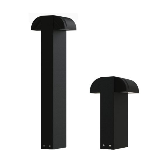 8" x 4" Double Scoop Bollard (IP65) - 2 x 850lm