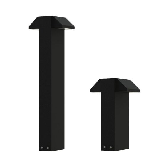 8" x 4" Double Trapezoid Bollard (IP65) - 2 x 850lm