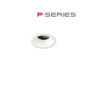 1.5" P-Series Micro Recessed LED, Round Aperture Flanged Adjustable, 500LM-1000LM (6W-12W) 