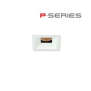 1.5" P-Series Micro Recessed LED, Square Aperture Flanged Downlight, 500LM-1000LM (6W-12W) 