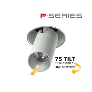 2.5" Recessed LED Adjustable Pull Down, Round Flangeless, 550lm (7W)