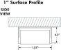 1" Continuum Linear LED-Surface