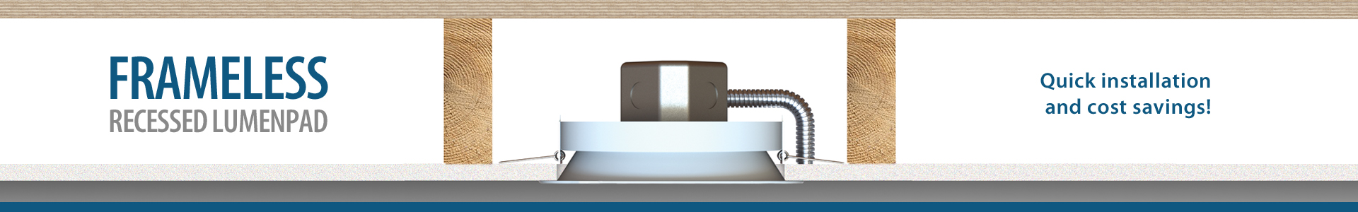 8" Round LumenPad  Recessed LED Downlight - 1400lm