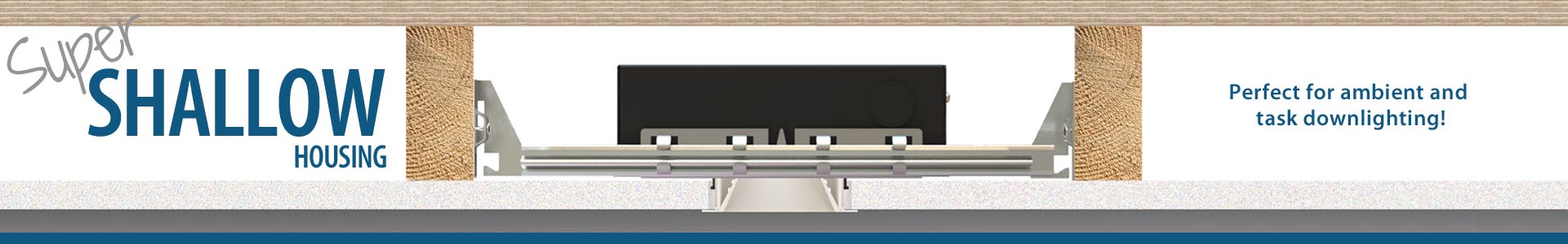 2.5" Super-Shallow Frame New Construction (Square) 1000lm-2600lm (10W-30W)